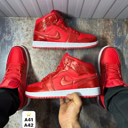 Jordan R1 charol rojo dama caballero ref 2-25